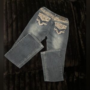 Soundgirl Size 9 Jeans with Lace Details